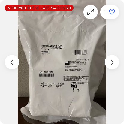 New Sealed Res Med H5i Standard Tub 36803 Replacement Tub Tank Sealed Package