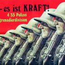 ww2 German Germany nazi propaganda poster rare hitler ss division Swastika