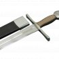 1095 steel Genuine Battle Ready Viking Long blade sword with wooden scabbard