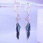 Earrings Harley Davidso Angel Wings Punk Rock Metal Biker Sterling Silver 925