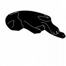 Sleeping Cat Removable Vinyl Sticker