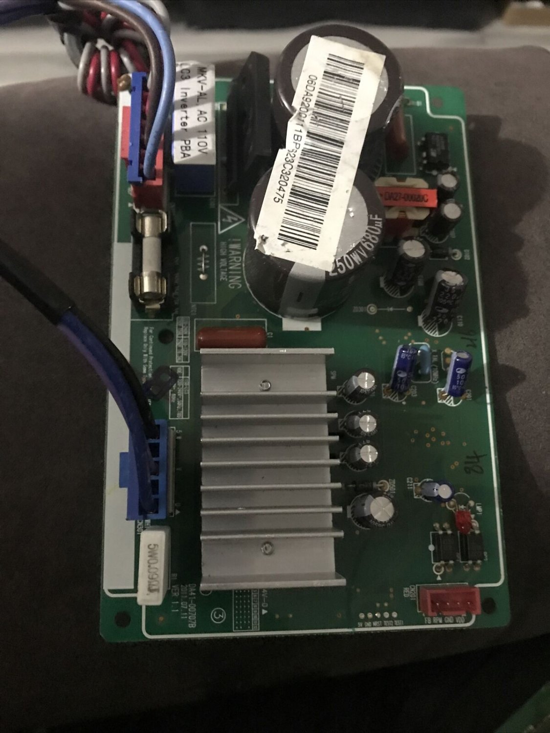 Samsung Refrigerator Inverter Control Board DA92-00111B DA41-00707B