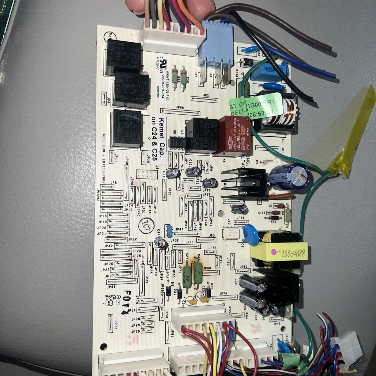 GE Refrigerator Electronic Control Board - Part # 200D6221G014