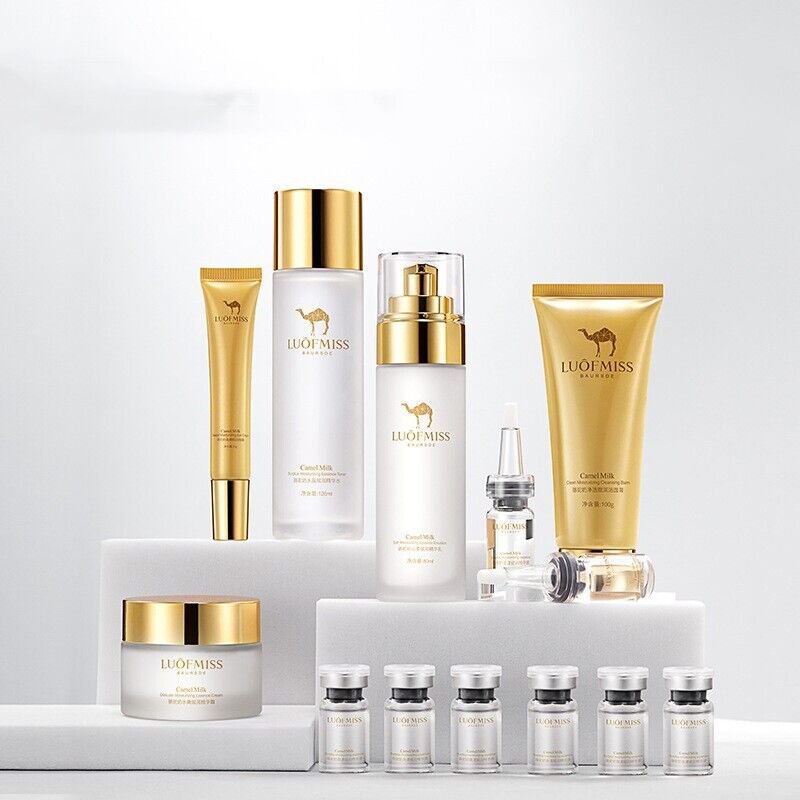 LUOFMISS 13pcs Face Hydration Set with Camel Milk