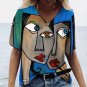 3DT T-shirt Casual Women's Short Sleeve Woman Art Print Beautiful