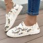 Flat Printed Canvas Shoes Comfortable Round Toe Fashion Casual Women's Shoes