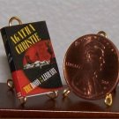 Dollhouse Miniature Body in the Library Agatha Christie