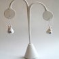 Cute Blue Porcelain Rabbit Dangle Silver Earrings