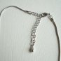 Ruby Swarovski Teardrop Silver Necklace