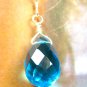 Blue Quartz Silver Earrings