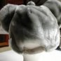 ELEPHANT HAT animal Halloween COSTUME baseball cap Plush Fake Fur ADULT SIZE TUSKS gray mask head