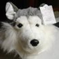 DOG HAT Siberian Husky Sled Alaskan Malamute plush fake fur MUSHING mask cap Adult HALLOWEEN COSTUME