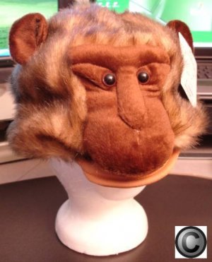 MONKEY HAT mascot head mask animal HALLOWEEN COSTUME babboon ape