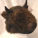BUFFALO HAT furry COSTUME Mask on Head DOES NOT COVER FACE buffallo bull bulls bills PLUSH Halloween