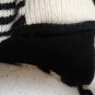 Adult Size KNIT ZEBRA HAT - ski cap animal Costume Fully Lined Warm toque beanie STRIPED HORSE