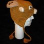 DEER HAT pilot cap dear / elk / caribou KNIT SKI CAP santa reindeer Halloween COSTUME