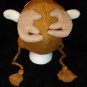 DEER HAT pilot cap dear / elk / caribou KNIT SKI CAP santa reindeer Halloween COSTUME