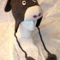 deLux knitwits DONKEY HAT mule ski cap CABLE KNIT Fleece Lined COSTUME Adult SIZE Ears Men Women