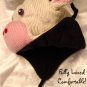 COW HAT holstein KNIT SKI CAP Adult FLEECE LINED - HALLOWEEN cow COSTUME MENS WOMENS delux knitwits