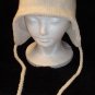 KNIT POLAR BEAR HAT Adult Ski Cap BEANIE Halloween Costume Black & White Wear delux