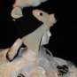 SKUNK HAT ADULT Mohawk  KNIT Ski cap BEANIE Halloween Costume Helmet Head mask handmade BLACK BADGER