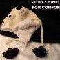 GOAT HAT hand knit ski cap ADULT animal WARM Lined animal Costume calf pan sheep lamb