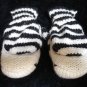 ZEBRA MITTENS knit mitts COSTUME hand puppet  ADULT  fleece lined striped animal shaped  gloves