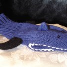 SHARK MITTENS knit ADULT puppet Jaws blue puppet LINED TEETH mens womens fin delux Halloween Costume