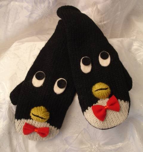 ADULT LAMBCHOP MITTENS knit FLEECE LINED lamb chop puppet costume mitts animal