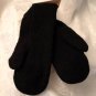 PENGUIN Knit MITTENS fleece lined PUPPET Bowtie ADULT black tie Halloween Costume HOCKEY
