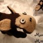 MONKEY MITTENS Knit Fleece Lined Adult MENS WOMENS brown anime Winter Warm Halloween Costume