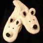 POLAR BEAR Mittens puppet FLEECE LINED Halloween Costume ADULT knit knitwits