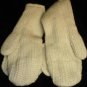Cable Knit DOG MITTENS lined PUPPET Therapy ADULT Petey animal Halloween costume
