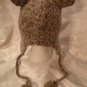 MOUSE HAT knit ski cap ADULT Fleece Lined Gray grey cap toque whiskers face Halloween Costume