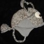 OWL HAT knit ski cap ADULT animal Costume LINED barn hoot GRAY grey cable knit rice university