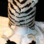 SIBERIAN TIGER HAT knit ski CAP ADULT Fleece Lined pilot white animal toque HALLOWEEN COSTUME