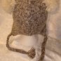 KOALA HAT knit ADULT Lined BEAR animal ski cap FLEECE LINED gray Costume grey delux knitwits