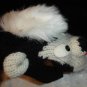 SKUNK MITTENS knit Fleece Lined ADULT puppet MITTS New honey badger Costume