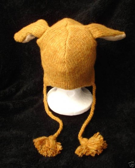 KANGAROO HAT knit animal cap costume cap ADULT mens womens JOEY Fleece ...