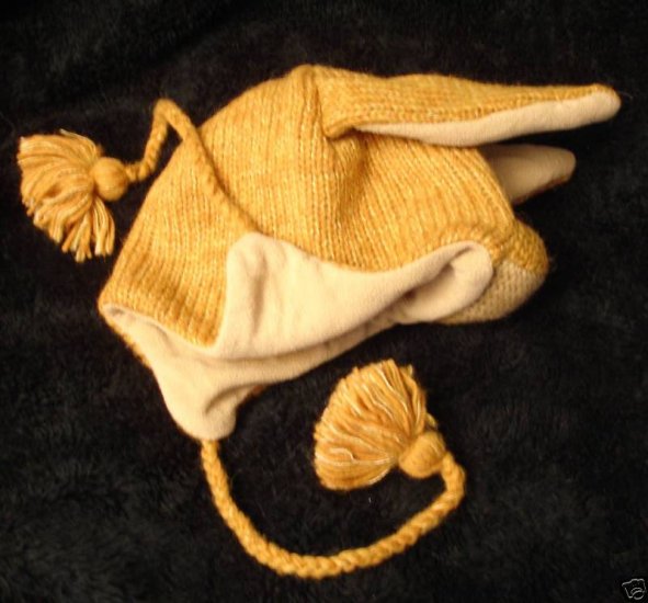 KANGAROO HAT knit animal cap costume cap ADULT mens womens JOEY Fleece