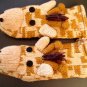 GIRAFFE MITTENS soft ADULT SIZE puppet Knit Wool FLEECE LINED mitts Costume delux