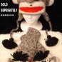 PUNK ROCK SOCK MONKEY HAT knit beanie ADULT emo Halloween Costume FLEECE LINED UK Style Rocker