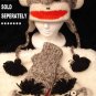 PUNK ROCK SOCK Monkey MITTENS puppet ADULT Fleece Lined UK LOVER Halloween Costume