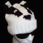 BADGER HAT Knit RIGID EARS Soft & Stretchy ONE SIZE FITS ALL adult men women wisconsin badgers
