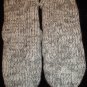 KOALA MITTENS knit ADULT Fleece Lined BEAR gray puppet bear cub mens womens delux knitwits