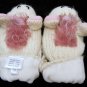 ADULT UNICORN MITTENS pink LINED pegasus fantasy horse Pink Furry Accents puppets ADULT