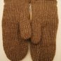 ADULT Moose MITTENS knit bullwinkle FLEECE LINED Christmoose warm winter wool