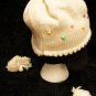 VANILLA CUPCAKE HAT knit cap FLEECE LINED ladies womens costume ADULT