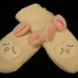 White Lamb Adult MITTENS knit LINED lambkin sleep sheep
