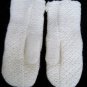 White Lamb Adult MITTENS knit LINED lambkin sleep sheep